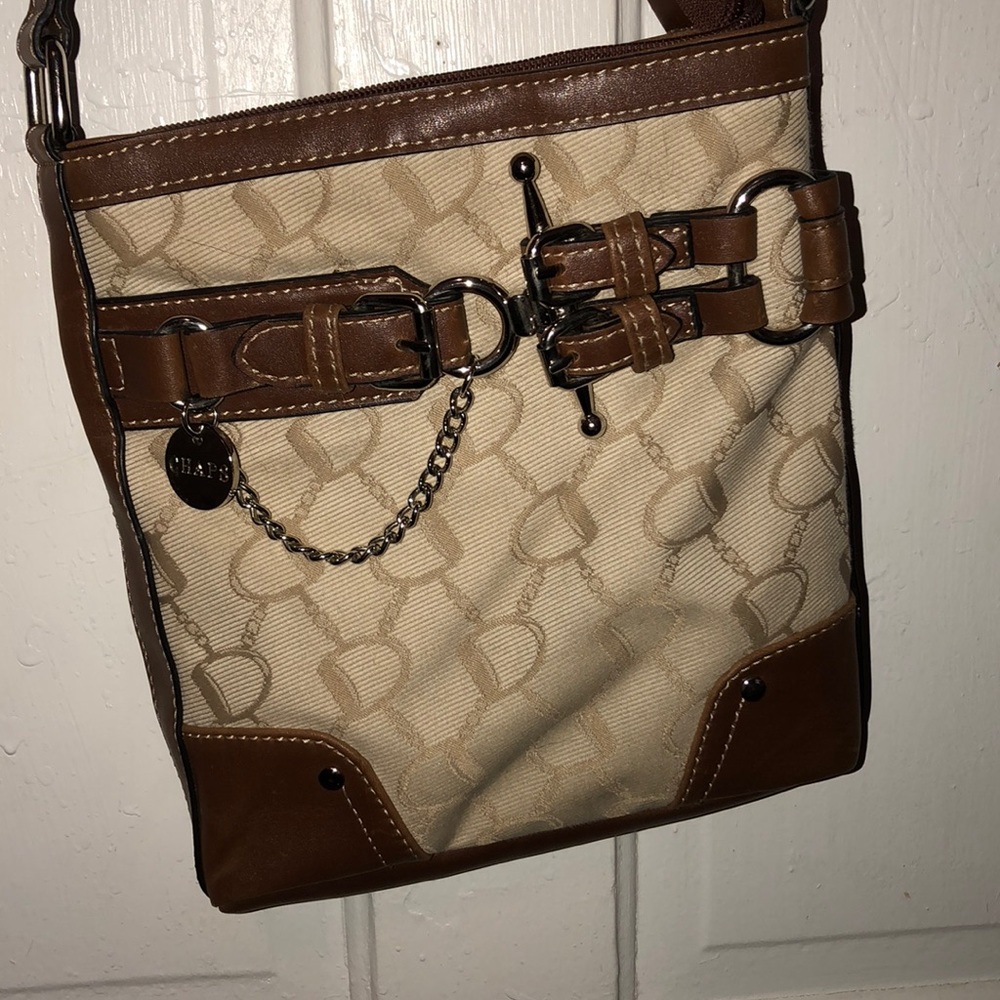 Chaps tan crossbody